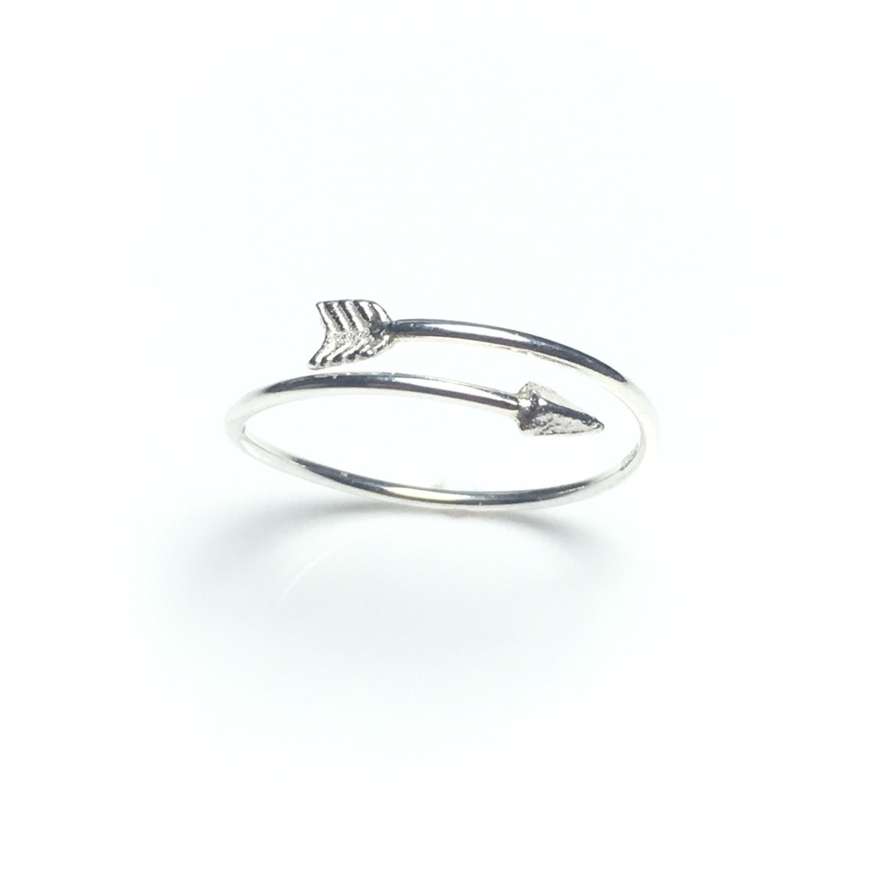 [#A123] 925 Silver Arrow Ring